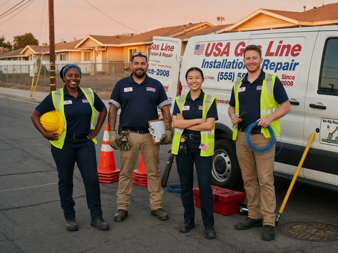 Gas Line Installation company in Mentcle, PA
